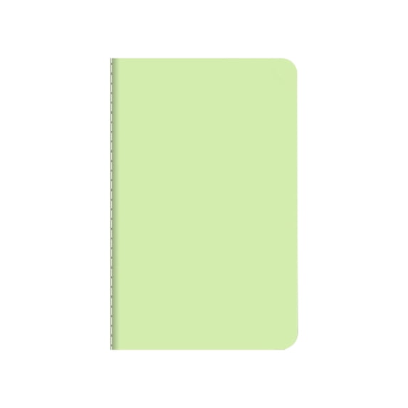 Clearance Sale! Notebook A6 Soft Leather Compact Notebook 30 Sheets (60 Pages)/Light Green Journal