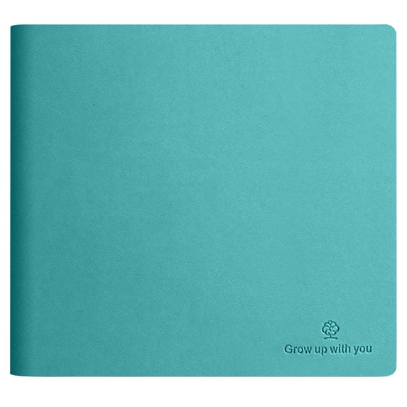 Clearance Sale! Notebook Leather Face Square Notebook Carrying Notebook Sky Blue Journal