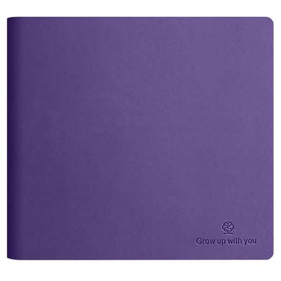 Clearance Sale! Notebook Leather Faced Square Notebook Carrying Purple Notebook Journal