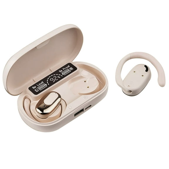Open-Ear Headphones, True Wireless Earbuds, Water Resistant, Secure Earhooks for Daily Use