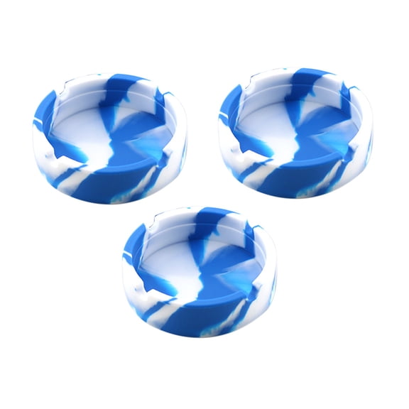 Pedty Household Detergent,1X Ashtray,Silicone Rubber High Temperature Heat Resistant Round Design Ashtray