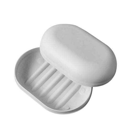 Pedty Household Detergent,1X Soap Box,Shower Travel Plastic Plate Soap Holder Storage Tray Home Box Dish Bathroom Bathroom Products