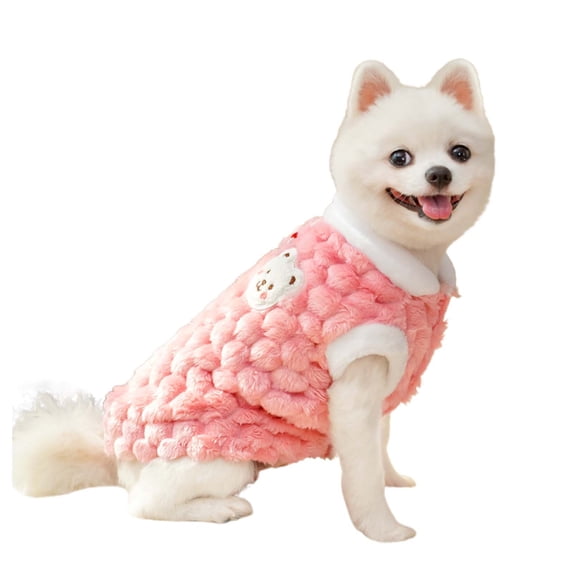 Clearance Sale! Pet Clothes For Small Dogs Winter Dog Hoodie With Harness Hole Warm Autumn Apparel For Puppies And Toy Breeds Pet Clothes Birthday Gift For Pet Dog Cat L