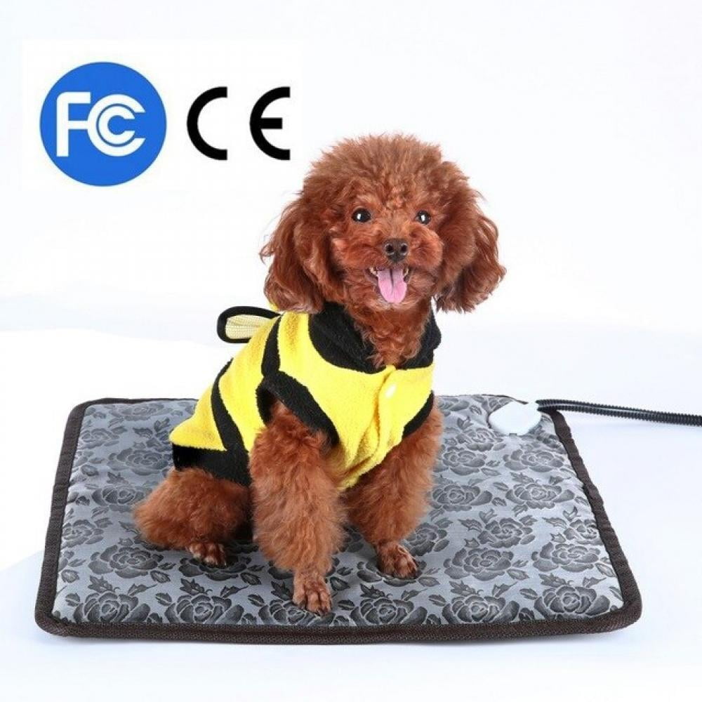 Clearance Sale!!!Pet Electric Heating Pad for Cats Dogs, Waterproof Electric Heating Mat Indoor Outdoor, Adjustable Warming Mat, Pets Heated Bed with Chew Resistant Steel Cord