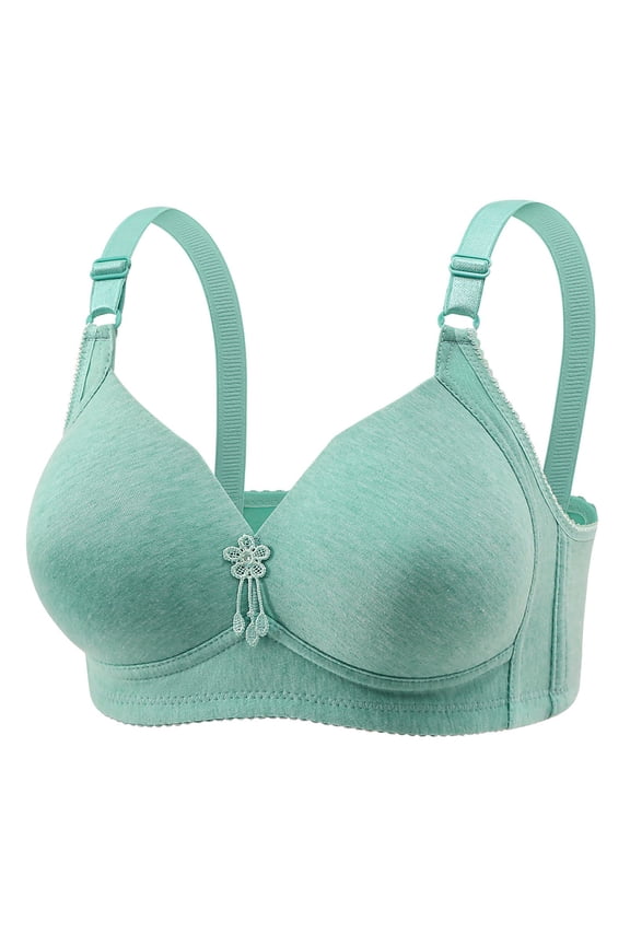 Plus Size Wireless Bras for Women Comfortable Supportive Bralette Soft Breathable Non Padded Everyday TShirt Bra 50 Size Mint Green