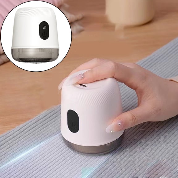 Clearance Sale!Portable Cordless Fabric Shaver Clothing Dehairing Machine 6 Stainless Suitable For Clothes Sweaters As Blankets Wool Etc,White Hair Remover