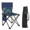 thumbnail image 1 of Clearance Sale! Portable Folding Chair with Backrest Lightweight Car Bon Steel Camping Chair for Outdoor Fishing Art Sketching (Medium/Large Leaf & Boho Patterns) Includes Carry Bag, 1 of 3