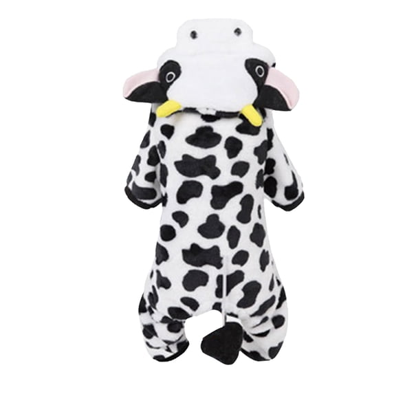 Clearance Sale! Puppy Clothes Cows Dog Clothes Cattle Clothing Role Playing Clothing Pet Supplies Winter Pajamas Jumpsuits Dog Wool Jackets Pet Clothes
