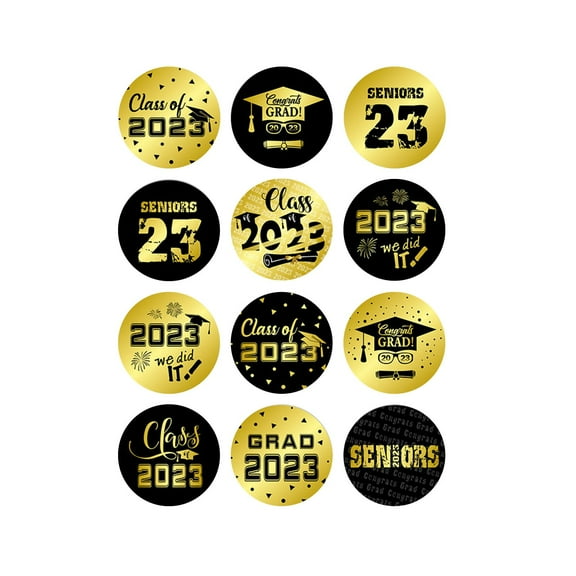 Clearance Sale QIXI 2025 Graduation Season Graduation Cap Certificate Festival Celebration Round Sticker Food Gift Bag Sealing Sticker