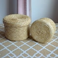 thumbnail image 1 of Clearance Sale!Rattan Woven Storage Basket-Handmade Wove Baskets With Lid Desktop Storage Box Snack Organizer Laundry Baskets Rattan Seagrass Flower Basket for Home Organizeres, 1 of 8