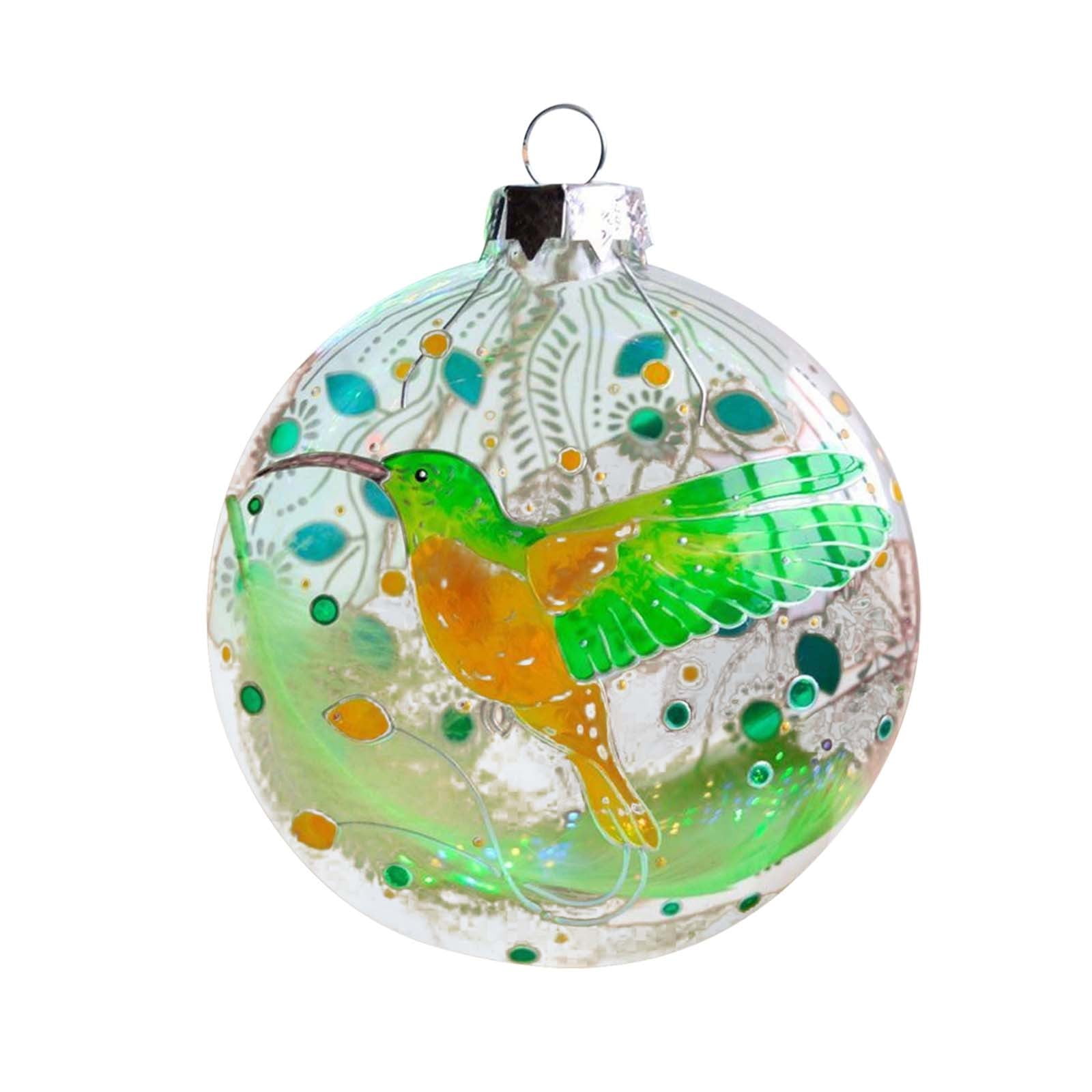 Vintage Glowing Tree Decoration With Cardinals - 21 Inch LED Lighted Tree With 6 Birds & 54 Fruits, Battery Powered For Christmas/Halloween