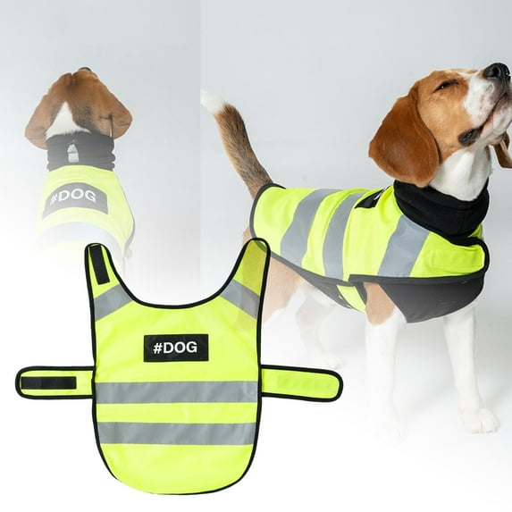 Clearance Sale! Reflective Vests Adjustable Service Vests Outdoor Night Walking High Visibility Pet Clothes Birthday Gift For Pet Dog Cat 13.8"