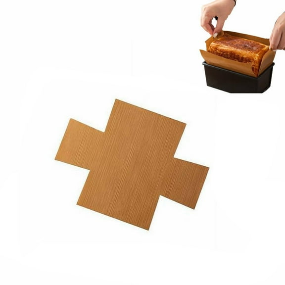 Clearance Sale Reusable Non-Stick Bread Loaf Tin Liners, Heat-Resistant up to 250°C, Cross-Shaped Baking Liners for Easy Release, Compatible with Most Loaf Pans