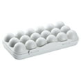 thumbnail image 1 of Clearance Sale! Reusable Egg Carton with Lid Grey Reusable Egg Carton with Lid 18 Grid Stackable Fridge Egg Holder Tray for Kitchen Restaurant & Camping Storage 1pc, 1 of 4