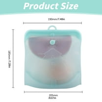 Clearance Sale！Reusable Silicone Food Storage Bag Sandwich Bag Sealed Freezer Bag Liquid Snack Lunch Fruit Fresh Produce Bag | Best Storage and Cooking Bag (1PC)
