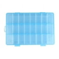Clearance Sale Rongxk 1X24 Grid Transparent Jewelry Box Blue Home