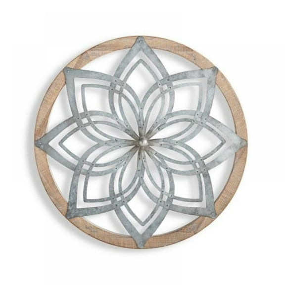 Clearance Sale!Round Wall Pendant Decor, Art Wooden Diamond Hanging Ornament Wall Mount Creative Design Rustic for Home Resturant Living Room Decoration