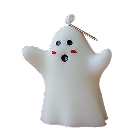 Clearance Sale | Scented Ghost Shaped Soy Wax Candle, Handmade Halloween Decor with Festive Fragrance for Home and Parties