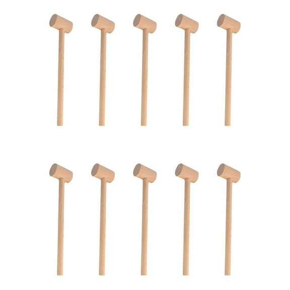 Clearance Sale!Seafood Crab Mallet Multifunctional Natural Hardwood Mallet Cracking Seafood Tool, Handmade Equipment