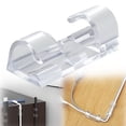 thumbnail image 1 of Clearance Sale!Self Adhesive Cable Clips Organizer Drop Wire Holder Management Max Fitting Cable Diameter 0.27 Inch Pack Of 20 Transparent,Clear Fixed Clip, 1 of 9