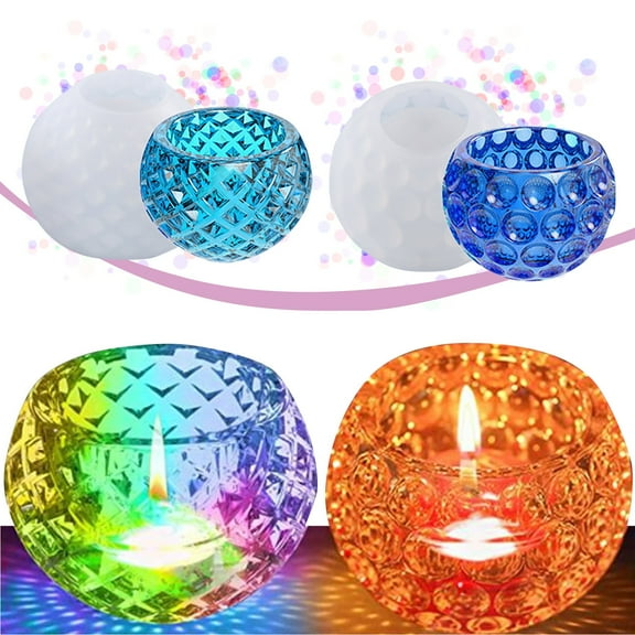 Clearance Sale!Silicone Bowl Resin Holders Candleholders Candles Votive Molds Candlestick Home Diy, Epoxy Silicone Mold