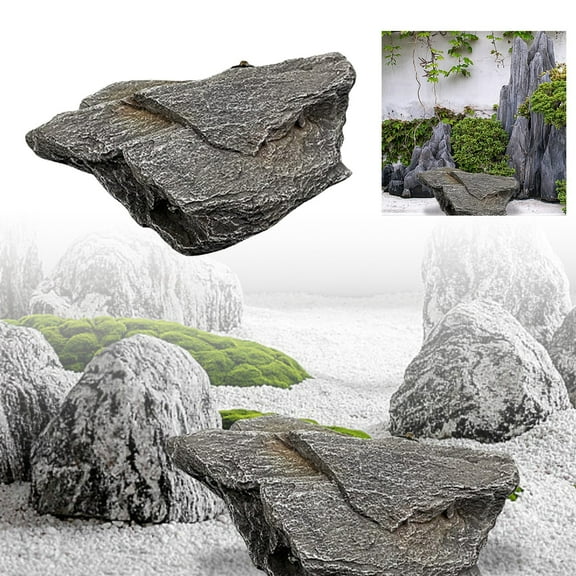 Clearance Sale! Size 5 Gray Black Mountain Rock Decorative Stone A Decorative Stones for Home ImprovementRevitalize Your Living Areas and Gardens with These Stylish Touches!
