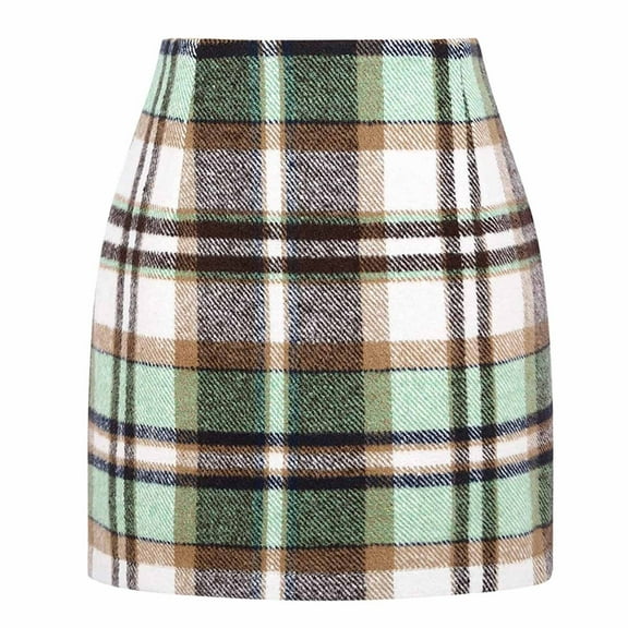 Skirts for Women Printing Plaid Pattern Women's Casual Check Print High Waist Tight Pencil Skirt Skirt Fitting Plus Size Daily Casual Elegant Holiday Vacation Pencil Sheath Skirt