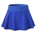 thumbnail image 1 of Skirts for Women Solid Color Women Loose Fake Two-piece Anti-peeping Quick-drying Running Fitness Skirt Skirt Maxi Loose Fit Daily Formal Elegant A-Line Swing Hem Ruched Skirt, 1 of 3