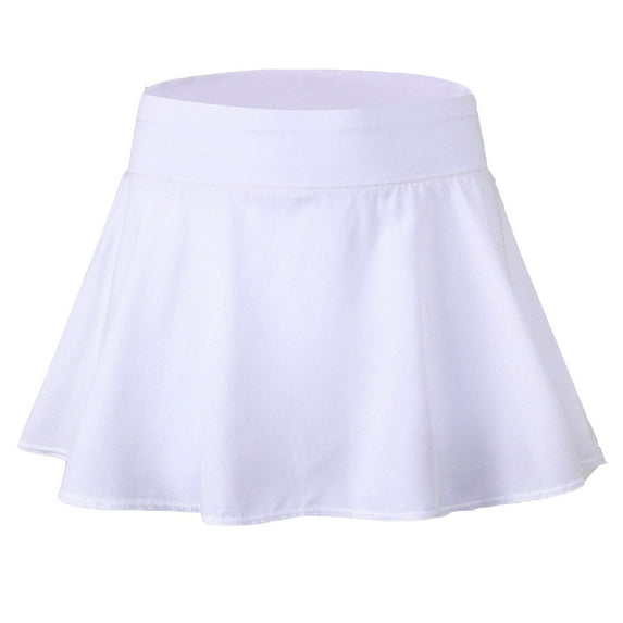 Skirts for Women Solid Color Women Loose Fake Two-piece Anti-peeping Quick-drying Running Fitness Skirt Skirt Maxi Loose Fit Daily Formal Elegant A-Line Swing Hem Ruched Skirt