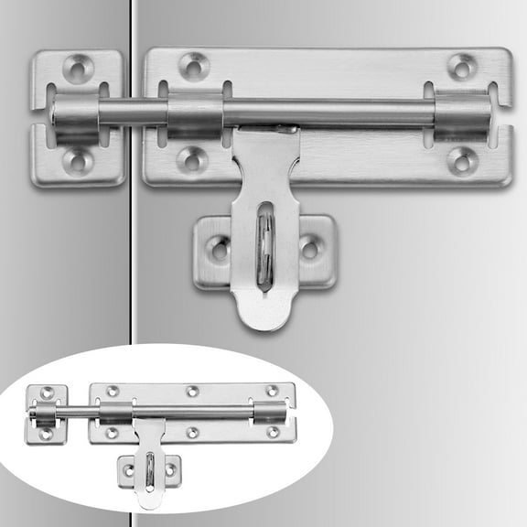 Clearance Sale!Stainless Bathroom Bedroom Door With Lock Wooden Door Anti Lock Thickened Open Installation,Silver Faucet Hardware
