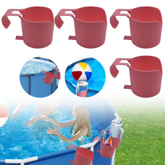Clearance Sale, Storage Rack Kingtowag Pool Accessories, Swimming Pool Accessories 4Pcs, Poolside Storage 4 Pcs Swimming Pool Accessories, Special Offers