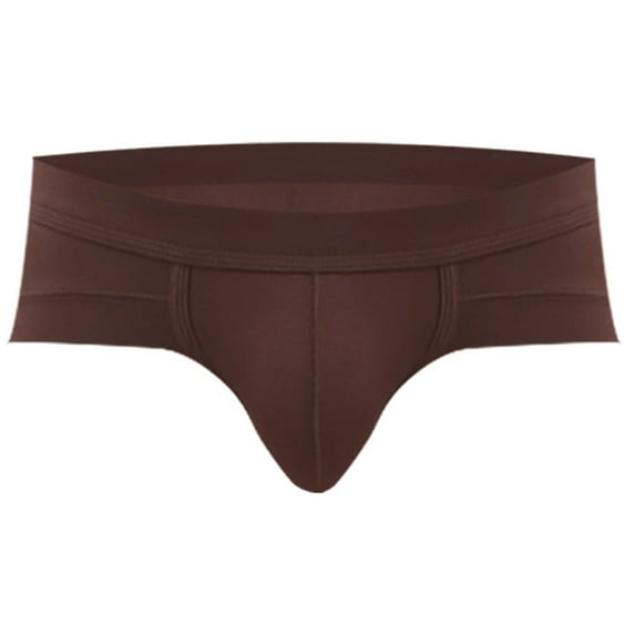 Clearance Clothes Under $5! TMOYZQ Men's Ick Silk Dual Pouch Stretch Bikini Briefs Soft Breathable Low Waist Underwear Seamless Tagless Sexy Underpants with Wide Waistband