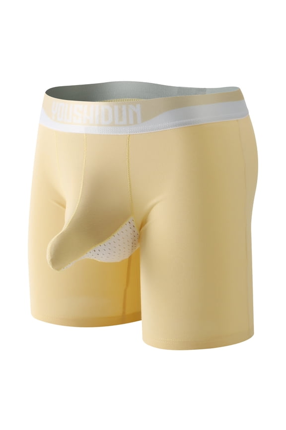 Clearance Sale Today! TMOYZQ Mens Support Ball Pouch Bulge Enhancing Underwear Breathable Soft Comfortable Quick Dry Boxer Briefs Trunks Underpants