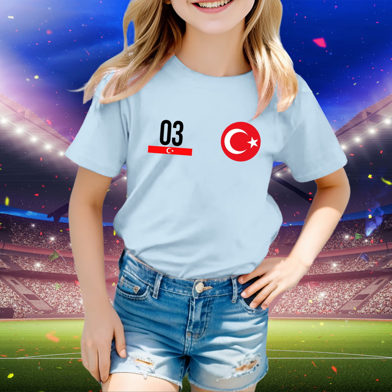 Clearance Sale Toddler Soprt Boys Girls Turkey Sport Prints Short