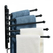Clearance Sale!!! Towel Rack for Bathroom Black Wall Mounted Towel Bar Outdoor Towel Rack for Hot Tub Pool Towel Hanger Space Saving