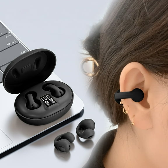 on Clearance Sale True Wireless Earbuds Bluetooth 5.3 Headphones 45H Long Playtime, Wireless Charging Case, IPX8 Waterproof Stereo Earphones, Headset Premium Deep Bass 32 Preset EQs via APP