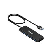 Lemorele USB a 3.0 Hub, 4 USB a 3.0 Splitter, 1 Micro USB Power Supply Port, 5gbps USB Extender for Pc/Macbook/Mac/Surface Pro* Flash Drive/Mobile Hard Drive