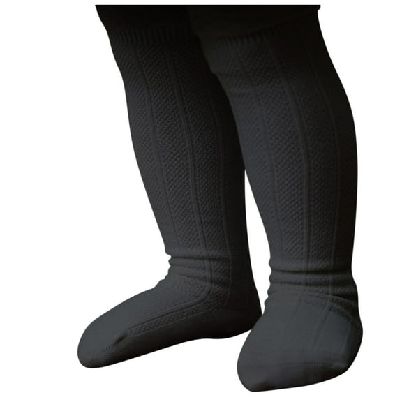 Clearance Sale Ukumplol Kids Socks Stockings Socks Baby and Toddlers Boys Knee Infants High Girls Ruffled Socks Thigh High Stockings Black M