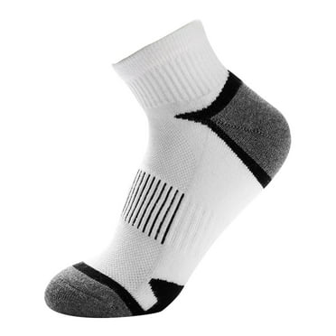 Clearance Sale Ukumplol Mens Socks Grip Socks Men's Colored Breathable Personalized Sweat Absorbing Towel Bottom Outdoor Loop Socks Sports Socks Running Socks Black A