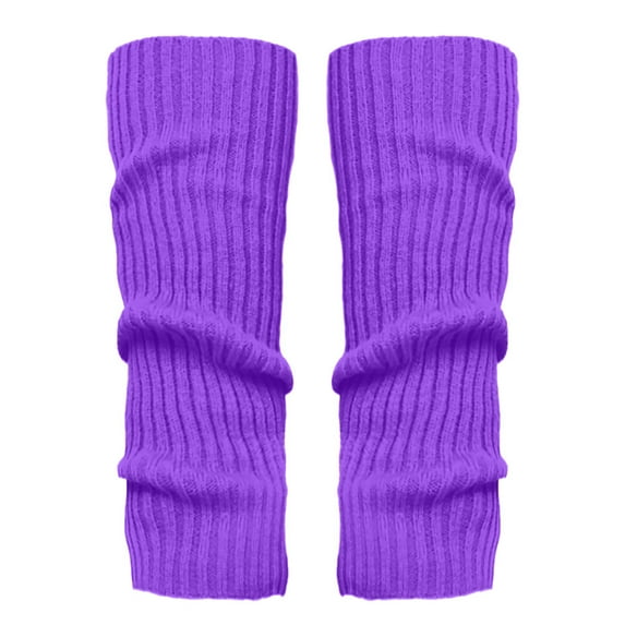 Clearance Sale Ukumplol Socks Crew Socks 1pair Fashion Ladies and Girls Fashion Leg Warmers Fit for Sport Heated Socks Purple One Size
