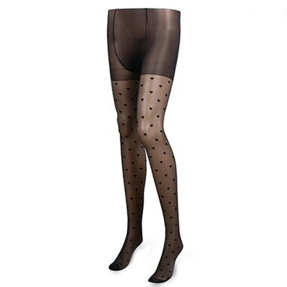 Clearance Sale Ukumplol Socks for Women Stockings Vintage Pantyhose Thin Women's Print Mesh Heart Socks Thigh High Stockings Black One Size