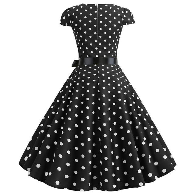 Clearance Sale! Ukumplol Womens Dresses，Black Dresses for Women，Floral
