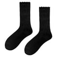 thumbnail image 1 of Clearance Sale Ukumplol Womens Socks Heated Socks Warm Fashion Windproof Printing Mid Tube Socks Long Tube Cotton Stack Sock Black One Size, 1 of 1
