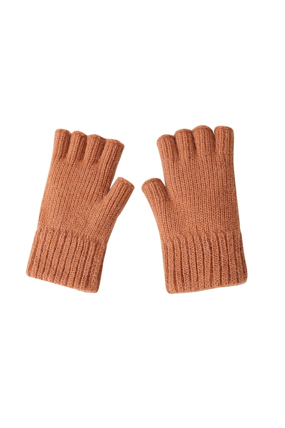Fingerless Gloves for Women, Gloves Half Finger Gloves Thickened Warm And Cold Knitted Exposed Finger Knitted Gloves Arm Warmers, Winter Gloves J One Size