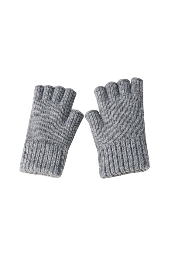 Fingerless Gloves for Women, Gloves Half Finger Gloves Thickened Warm And Cold Knitted Exposed Finger Knitted Gloves Arm Warmers, Winter Gloves C One Size