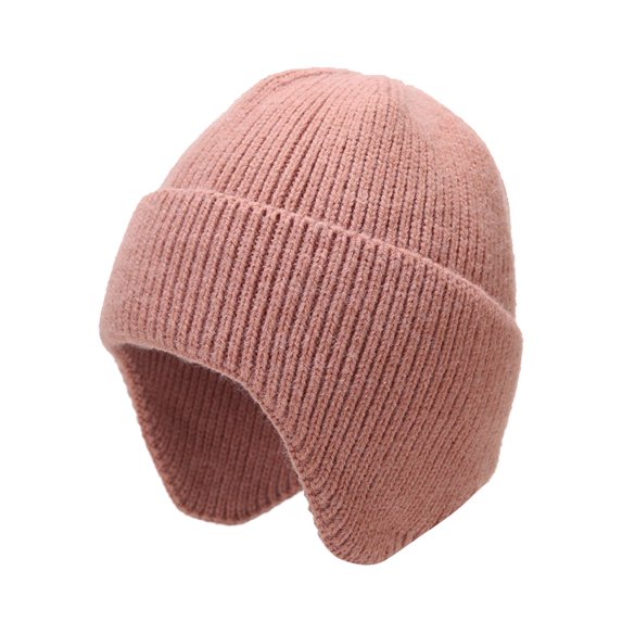 Clearance Sale!Uooqdmx Headwrap Hat,Winter Hats for Women Mens Women Winter Hat Cold Weather Hood Outdoor Sports Windproof Knit Cap Beanie for Women,Hats for Women Pink One Size