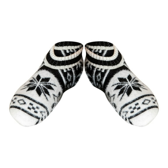 Uooqdmx Socks for Women, Ankle Socks for Women Slipper Socks With Fleece Lined Socks Warm Fuzzy Non Slip Socks No Show Socks Womens, Compression Socks for Women Black One Size