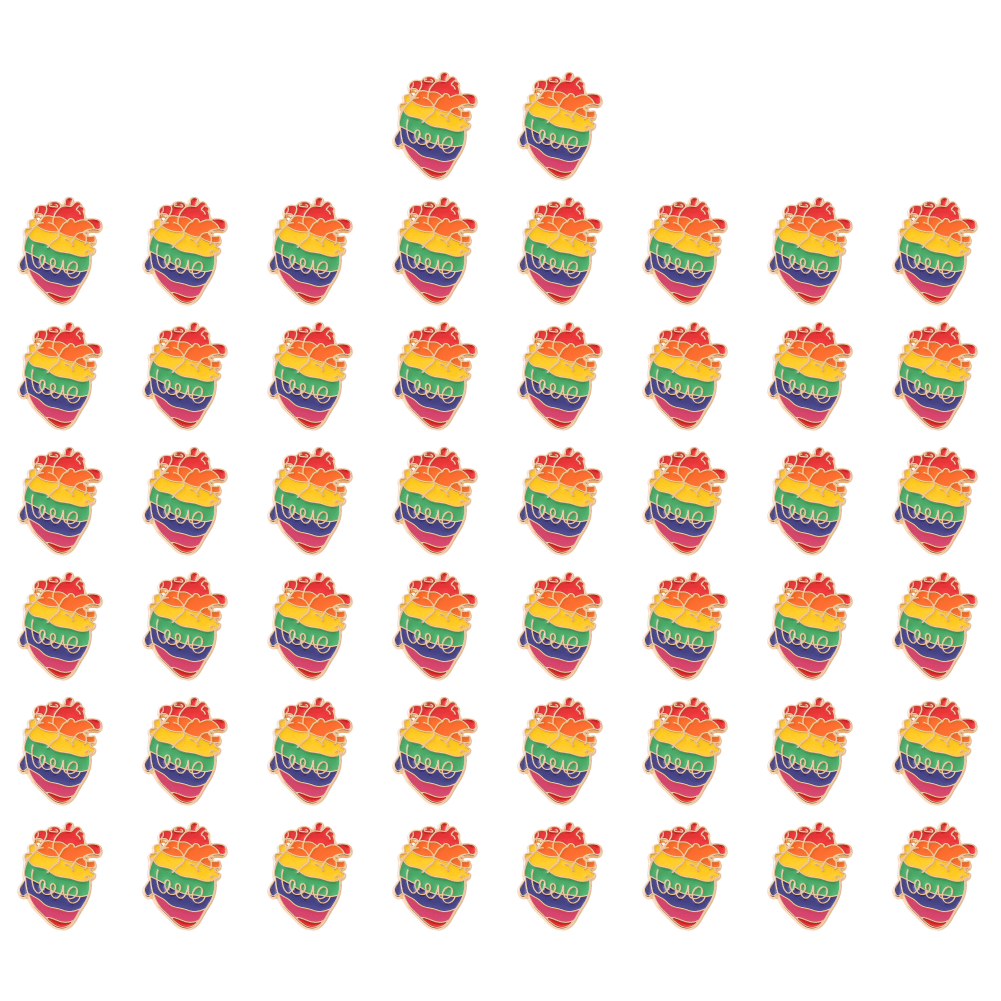 "I Will Do My Best" Heart Brooch – English Letter Quote Metal Badge For Motivation & Style