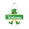 thumbnail image 1 of Clearance Sale Welcome Sign for St. Patrick’S Day, Wooden Hanging Saint Patrick’S Day Door Decor for Home, Porch, Wall, and Irish Festival Holiday Decorations St Patricks Day Decorations, 1 of 3