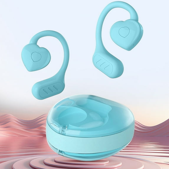 Wireless Earbuds 75hrs Bluetooth 5.3 Headphone Sport, 2026 Bluetooth Earbuds Stereo Deep Bass Over Ear Bud with Earhooks, ENC Noise Cancelling Mic, IPX7 Waterproof Earphone